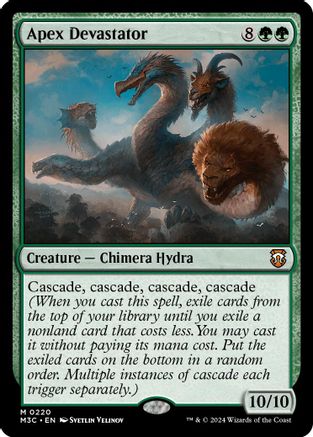 Apex Devastator (Ripple Foil) (220) [Modern Horizons 3 Commander] foil - Deck Out Gaming