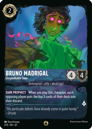 Bruno Madrigal - Unspeakable Seer (2/31) [Illumineers Quest Deep Trouble]-1