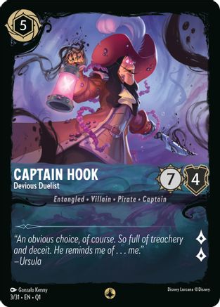Captain Hook - Devious Duelist (3/31) [Illumineers Quest Deep Trouble]-1