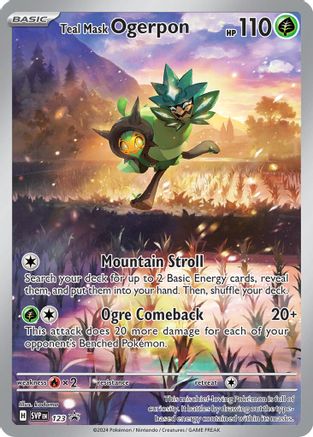 Teal Mask Ogerpon - 123 (123) [SV: Scarlet & Violet Promo Cards] Holofoil - Deck Out Gaming