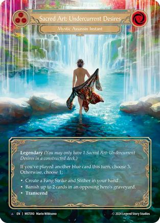 Sacred Art: Undercurrent Desires (Marvel) (MST010) [Part the Mistveil] Cold Foil - Deck Out Gaming