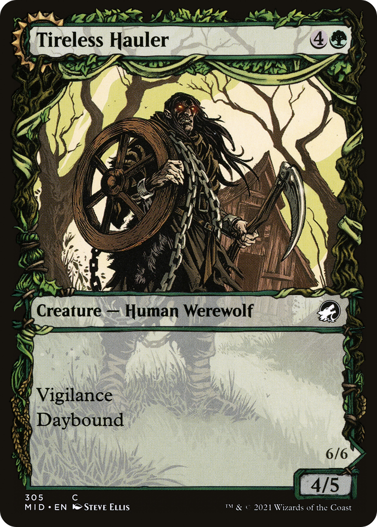 Tireless Hauler // Dire-Strain Brawler (305) [Innistrad: Midnight Hunt] foil - Deck Out Gaming