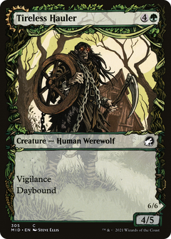Tireless Hauler // Dire-Strain Brawler (305) [Innistrad: Midnight Hunt] foil - Deck Out Gaming