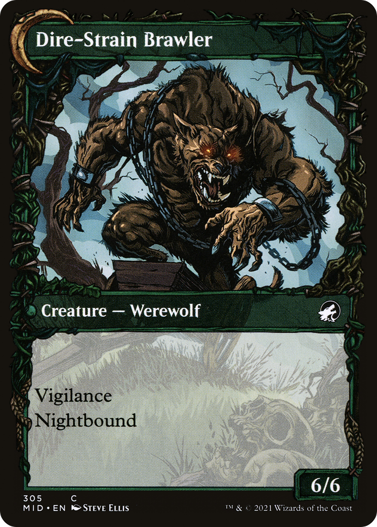Tireless Hauler // Dire-Strain Brawler (305) [Innistrad: Midnight Hunt] - Deck Out Gaming