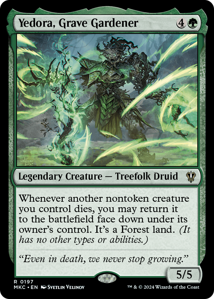Yedora, Grave Gardener (197) [Murders at Karlov Manor Commander] - Deck Out Gaming