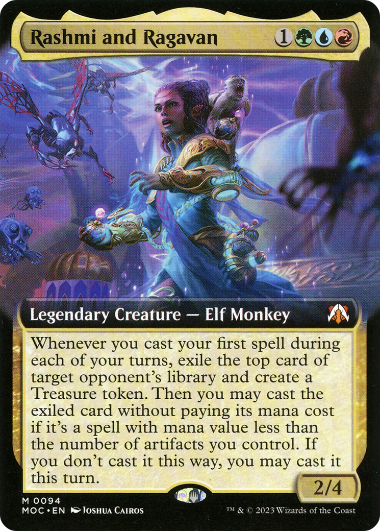 Rashmi and Ragavan (Extended Art) (94) [March of the Machine Commander] foil - Deck Out Gaming