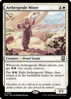 Aethergeode Miner (Ripple Foil) (163) [Modern Horizons 3 Commander] foil - Deck Out Gaming