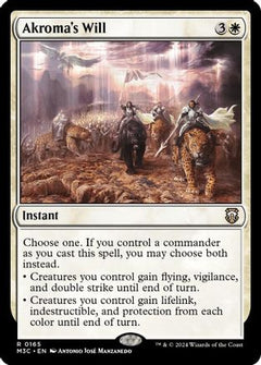 Akroma's Will (Ripple Foil) (165) [Modern Horizons 3 Commander] foil - Deck Out Gaming