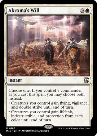 Akroma's Will (Ripple Foil) (165) [Modern Horizons 3 Commander] foil - Deck Out Gaming