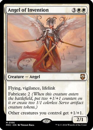 Angel of Invention (Ripple Foil) (166) [Modern Horizons 3 Commander] foil - Deck Out Gaming