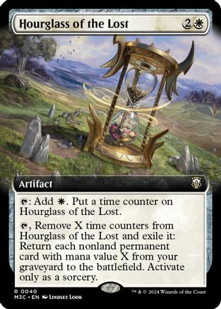 Hourglass of the Lost (Extended Art) (Ripple Foil) (40) [Modern Horizons 3 Commander] foil - Deck Out Gaming