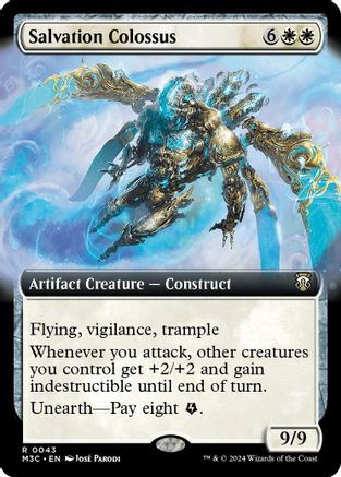 Salvation Colossus (Extended Art) (Ripple Foil) (43) [Modern Horizons 3 Commander] foil - Deck Out Gaming