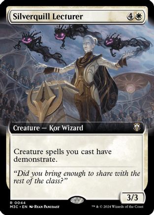 Silverquill Lecturer (Extended Art) (Ripple Foil) (44) [Modern Horizons 3 Commander] foil - Deck Out Gaming