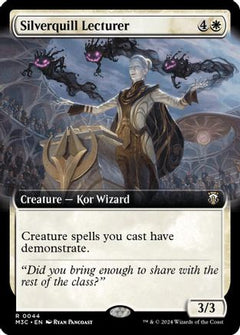 Silverquill Lecturer (Extended Art) (Ripple Foil) (44) [Modern Horizons 3 Commander] foil - Deck Out Gaming