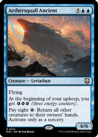 Aethersquall Ancient (Ripple Foil) (174) [Modern Horizons 3 Commander] foil - Deck Out Gaming