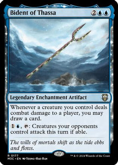 Bident of Thassa (Ripple Foil) (177) [Modern Horizons 3 Commander] foil - Deck Out Gaming
