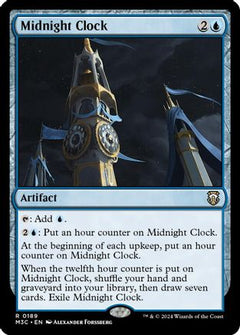 Midnight Clock (Ripple Foil) (189) [Modern Horizons 3 Commander] foil - Deck Out Gaming