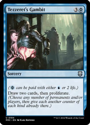 Tezzeret's Gambit (Ripple Foil) (194) [Modern Horizons 3 Commander] foil - Deck Out Gaming
