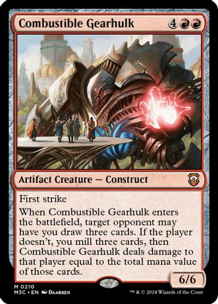 Combustible Gearhulk (Ripple Foil) (210) [Modern Horizons 3 Commander] foil - Deck Out Gaming