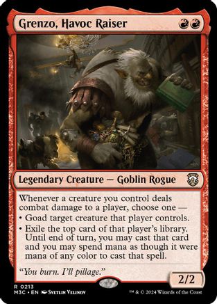 Grenzo, Havoc Raiser (Ripple Foil) (213) [Modern Horizons 3 Commander] foil - Deck Out Gaming