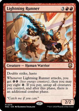 Lightning Runner (Ripple Foil) (215) [Modern Horizons 3 Commander] foil - Deck Out Gaming