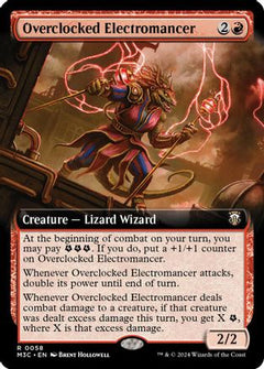 Overclocked Electromancer (Extended Art) (Ripple Foil) (58) [Modern Horizons 3 Commander] foil - Deck Out Gaming