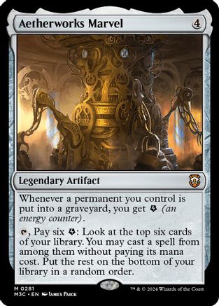 Aetherworks Marvel (Ripple Foil) (281) [Modern Horizons 3 Commander] foil - Deck Out Gaming