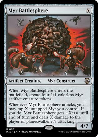 Myr Battlesphere (Ripple Foil) (301) [Modern Horizons 3 Commander] foil - Deck Out Gaming
