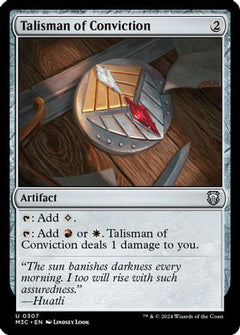 Talisman of Conviction (Ripple Foil) (307) [Modern Horizons 3 Commander] foil - Deck Out Gaming