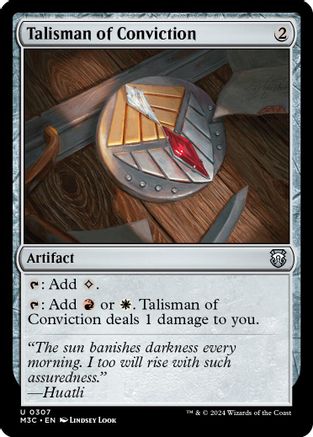 Talisman of Conviction (Ripple Foil) (307) [Modern Horizons 3 Commander] foil - Deck Out Gaming