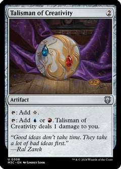 Talisman of Creativity (Ripple Foil) (308) [Modern Horizons 3 Commander] foil - Deck Out Gaming