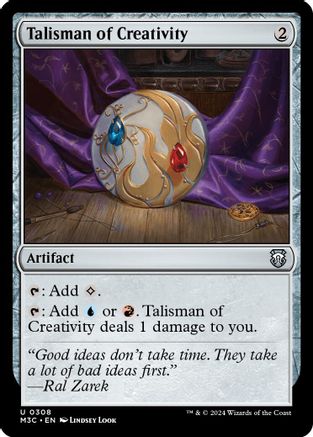 Talisman of Creativity (Ripple Foil) (308) [Modern Horizons 3 Commander] foil - Deck Out Gaming