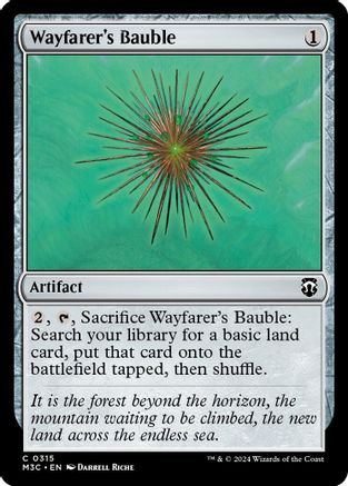 Wayfarer's Bauble (Ripple Foil) (315) [Modern Horizons 3 Commander] foil - Deck Out Gaming