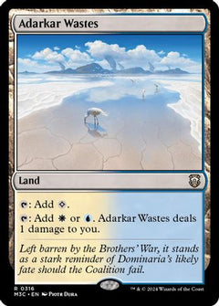Adarkar Wastes (Ripple Foil) (316) [Modern Horizons 3 Commander] foil - Deck Out Gaming