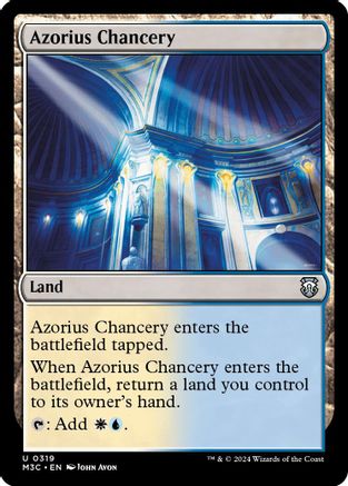 Azorius Chancery (Ripple Foil) (319) [Modern Horizons 3 Commander] foil - Deck Out Gaming