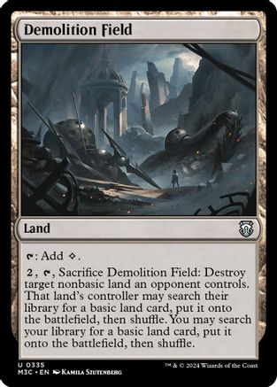 Demolition Field (Ripple Foil) (335) [Modern Horizons 3 Commander] foil - Deck Out Gaming