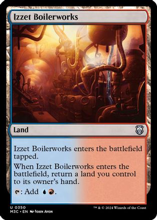 Izzet Boilerworks (Ripple Foil) (350) [Modern Horizons 3 Commander] foil - Deck Out Gaming