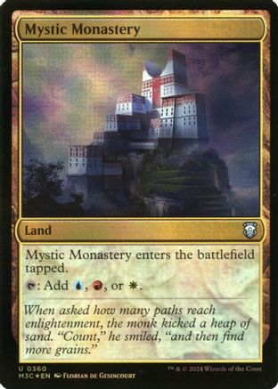 Mystic Monastery (Ripple Foil) (360) [Modern Horizons 3 Commander] foil - Deck Out Gaming