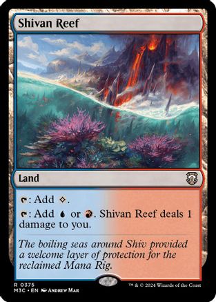 Shivan Reef (Ripple Foil) (375) [Modern Horizons 3 Commander] foil - Deck Out Gaming