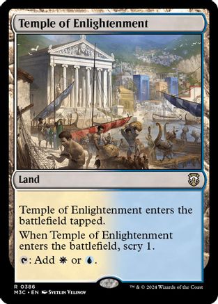 Temple of Enlightenment (Ripple Foil) (386) [Modern Horizons 3 Commander] foil - Deck Out Gaming