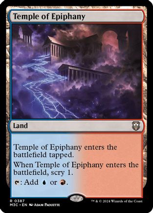 Temple of Epiphany (Ripple Foil) (387) [Modern Horizons 3 Commander] foil - Deck Out Gaming