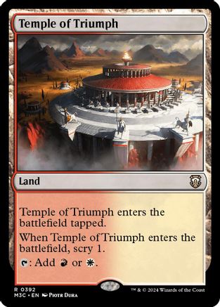 Temple of Triumph (Ripple Foil) (392) [Modern Horizons 3 Commander] foil - Deck Out Gaming