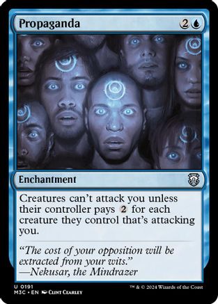 Propaganda (Ripple Foil) (191) [Modern Horizons 3 Commander] foil - Deck Out Gaming
