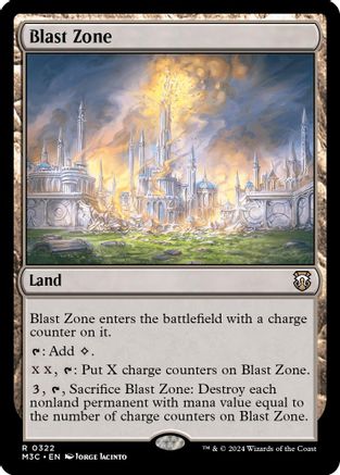 Blast Zone (Ripple Foil) (322) [Modern Horizons 3 Commander] foil - Deck Out Gaming