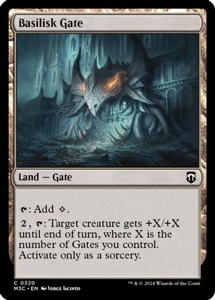 Basilisk Gate (Ripple Foil) (320) [Modern Horizons 3 Commander] foil - Deck Out Gaming