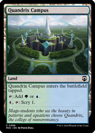 Quandrix Campus (Ripple Foil) (366) [Modern Horizons 3 Commander] foil - Deck Out Gaming