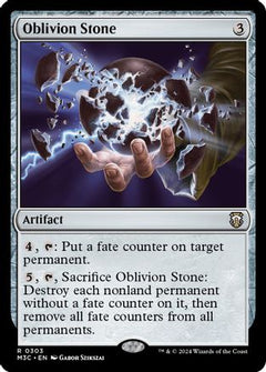Oblivion Stone (Ripple Foil) (303) [Modern Horizons 3 Commander] foil - Deck Out Gaming