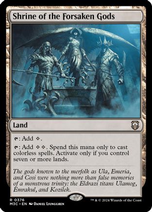 Shrine of the Forsaken Gods (Ripple Foil) (376) [Modern Horizons 3 Commander] foil - Deck Out Gaming