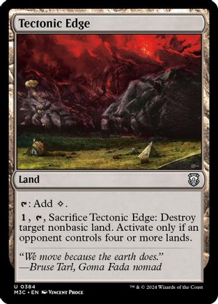 Tectonic Edge (Ripple Foil) (384) [Modern Horizons 3 Commander] foil - Deck Out Gaming