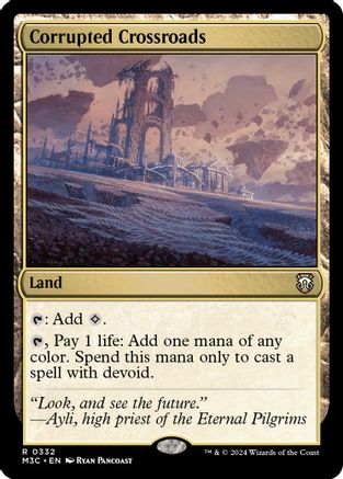 Corrupted Crossroads (Ripple Foil) (332) [Modern Horizons 3 Commander] foil - Deck Out Gaming